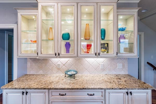 types of glass for kitchen cabinets